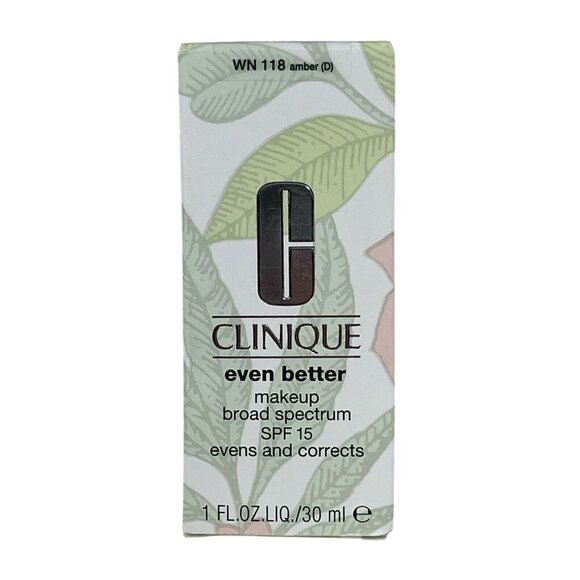 Clinique Even Better Makeup Foundation SPF 15 Evens Corrects‎ 1oz WN118 Amber - Picture 1 of 6